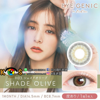 H03 EYEGENIC ShadeOlive アイジェニック シェイドオリーブ H03 EYEGENIC ShadeOlive アイジェニック シェイドオリーブ